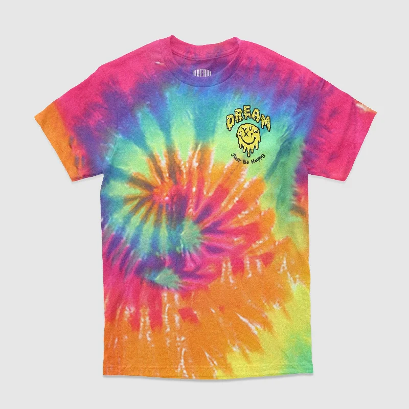 Just Be Happy Tie-Dye Tee (Rainbow)