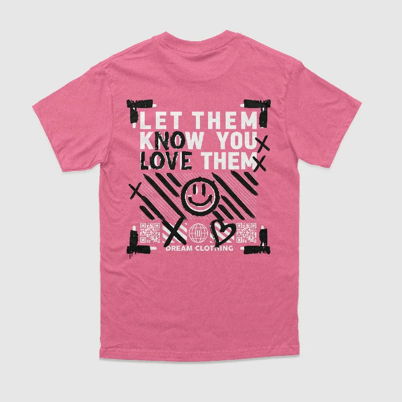 Let Them Know You Love Them No Love Tee (Black & Pink)