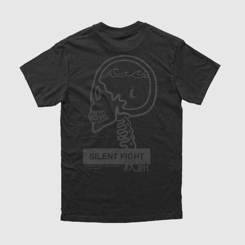 Silent Fight Black Tee (Blackout)