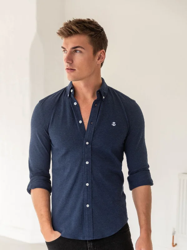 Arlo Soft Stretch Shirt - Navy