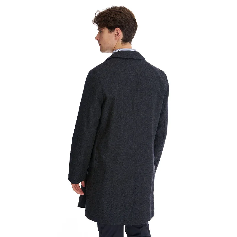 BLUE DOUBLE-FACED COAT