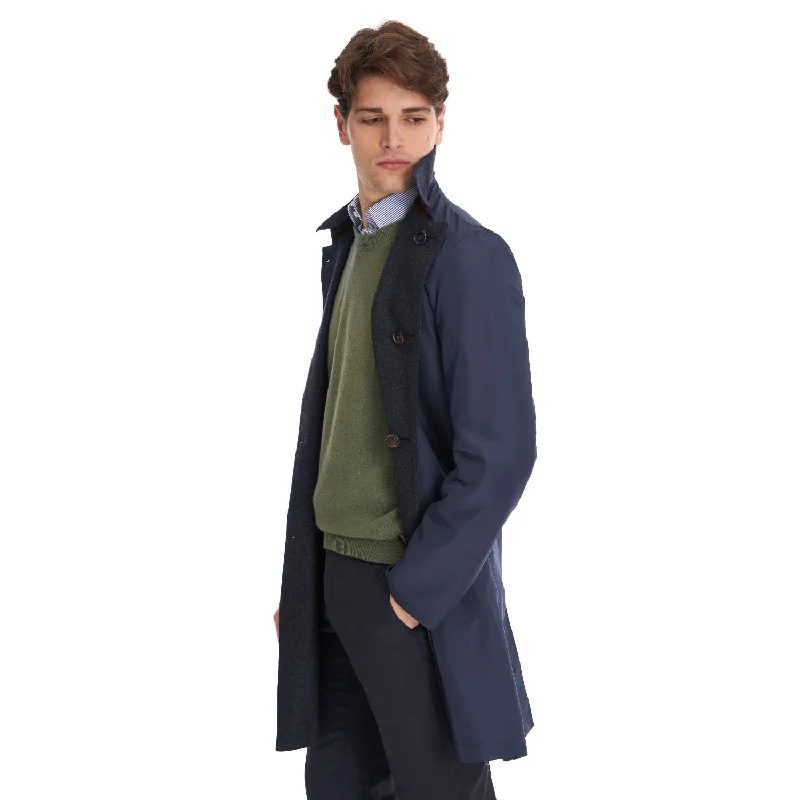 BLUE DOUBLE-FACED COAT