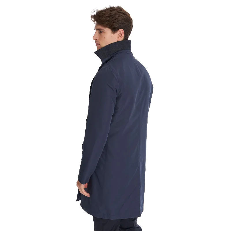 BLUE DOUBLE-FACED COAT