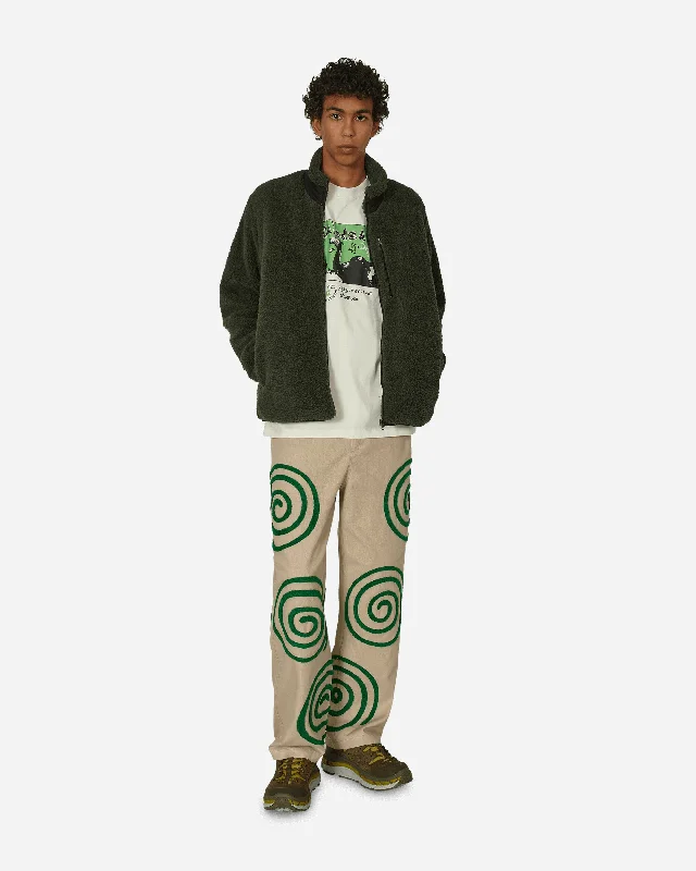 Swirls Twill Pants Khaki