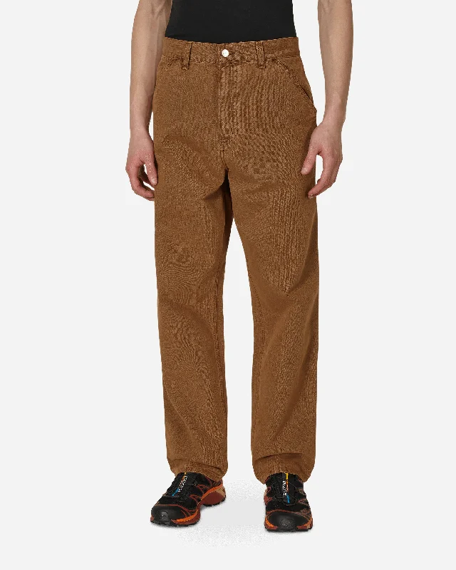 Single Knee Pants Brown