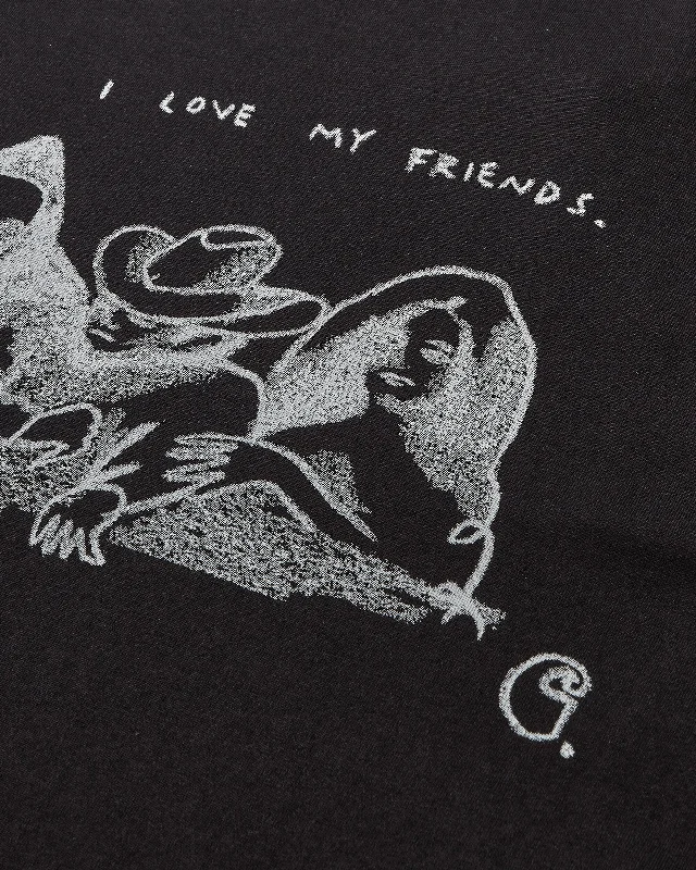 Pepe Friends T-Shirt Black