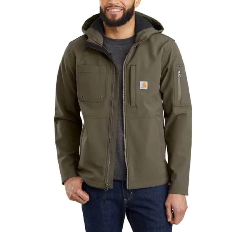 Carhartt Men's Relaxed Fit Rain Defender® Softshell Hooded Jacket