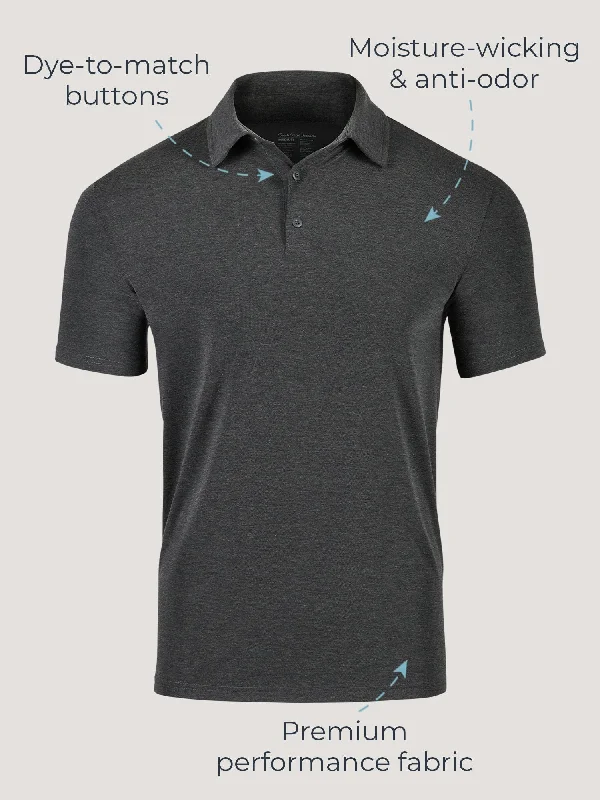 Charcoal Performance Polo