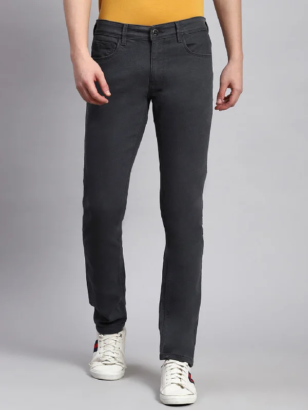 Men Grey Narrow Fit Denim