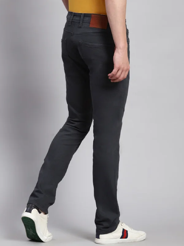 Men Grey Narrow Fit Denim