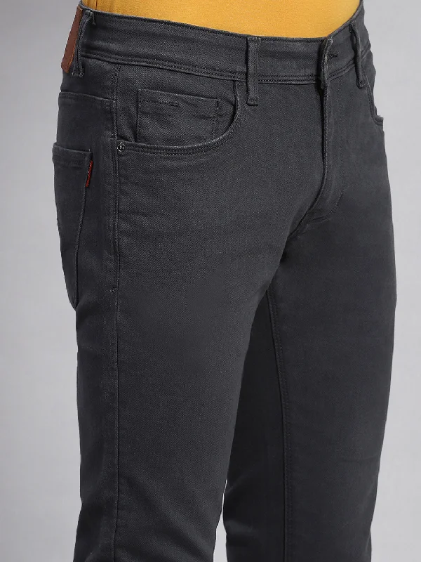 Men Grey Narrow Fit Denim