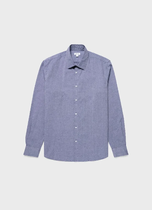 Men's Oxford Shirt in Dark Blue