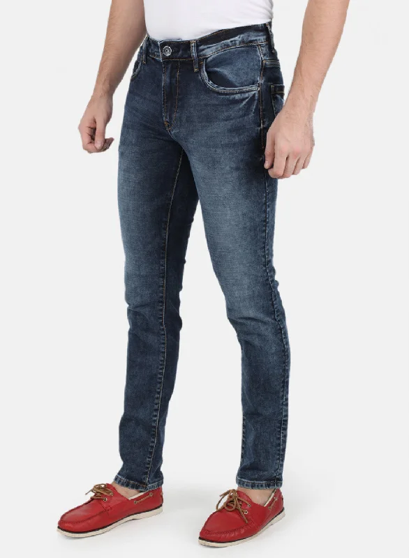 Men Blue Narrow Fit Denim