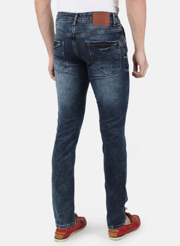 Men Blue Narrow Fit Denim