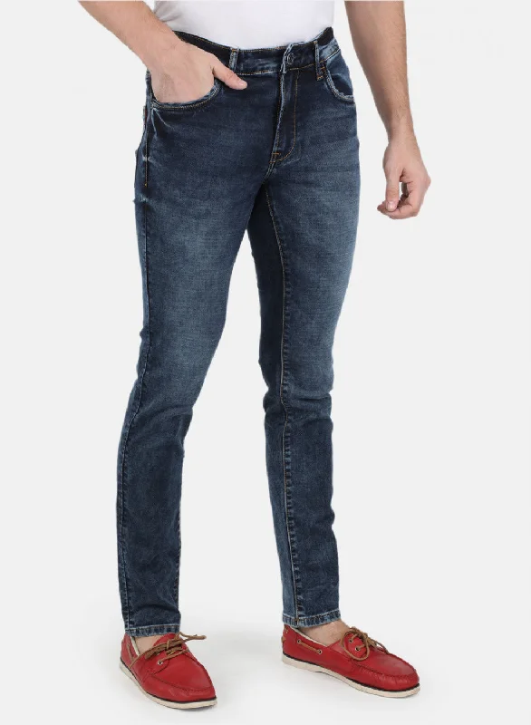 Men Blue Narrow Fit Denim