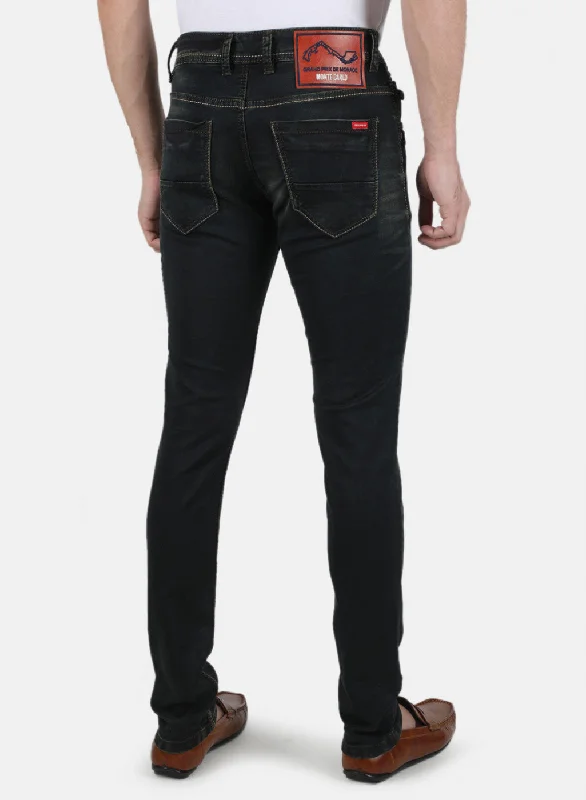 Men Green Skinny Fit Denim