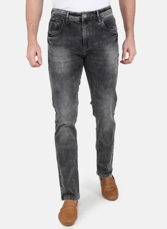 Men Grey Regular Fit Denim