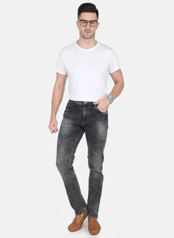 Men Grey Regular Fit Denim