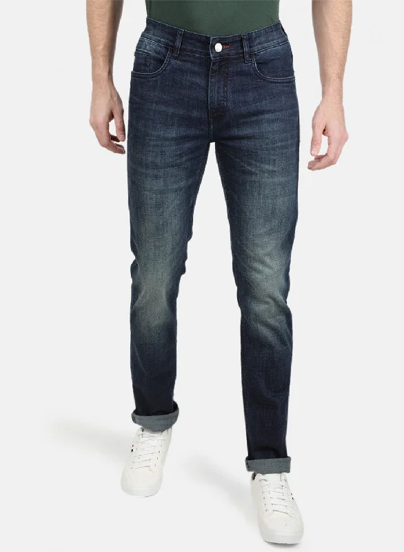 Mens NAvy Blue NArrow Denim