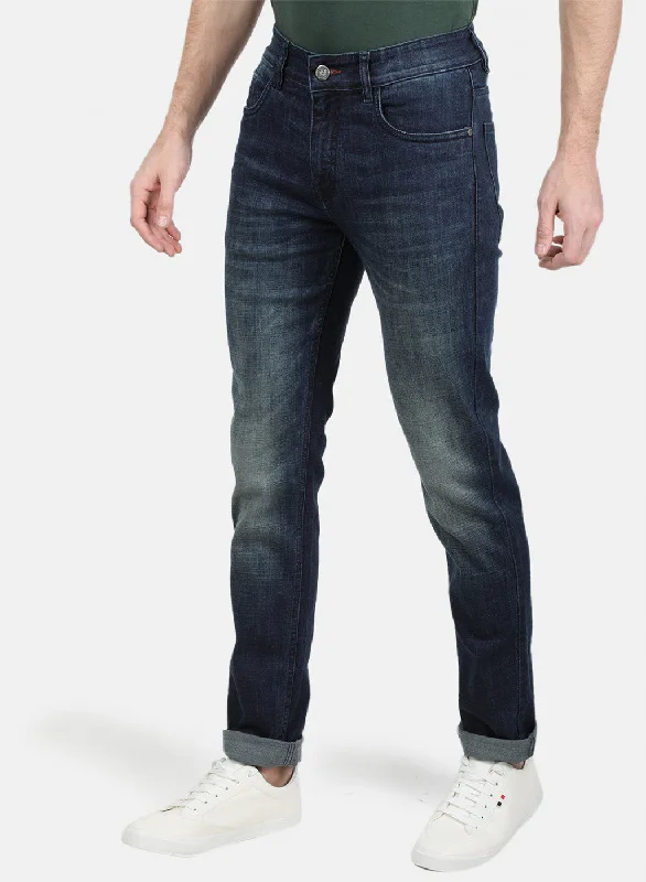 Mens NAvy Blue NArrow Denim