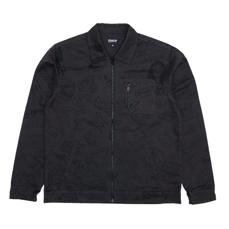 Nerm Doodle Work Jacket (Chocolate)