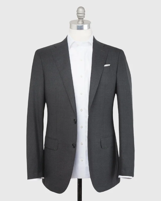 Kincaid No. 3 Suit in Charcoal Grey Sharkskin