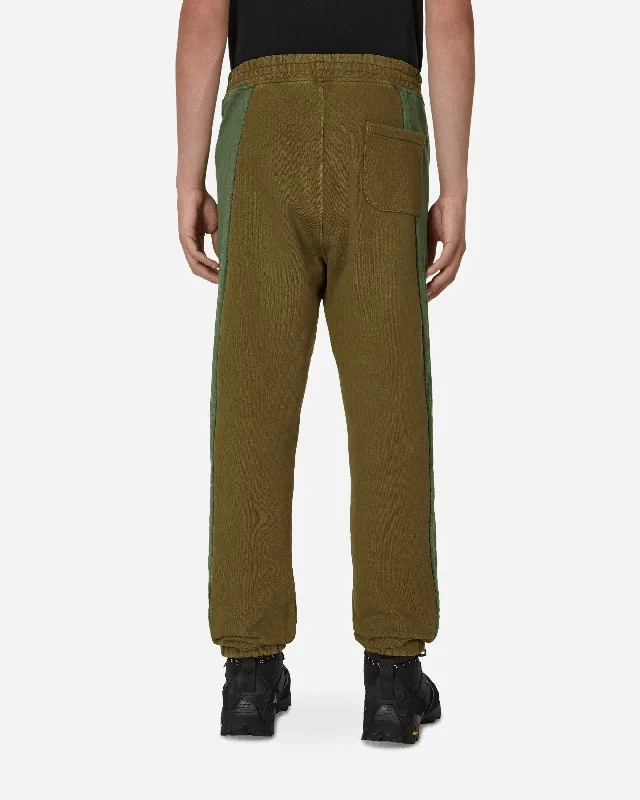 Panel Sweatpants Green / Brown