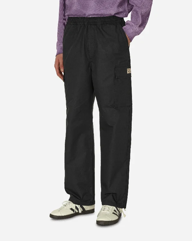 Ripstop Cargo Beach Pants Black