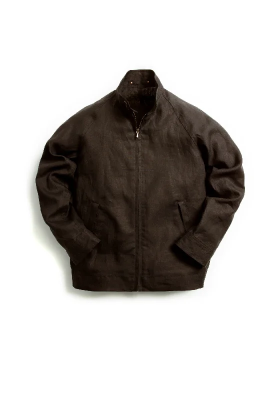 The Permanent Style Linen Harrington - Brown