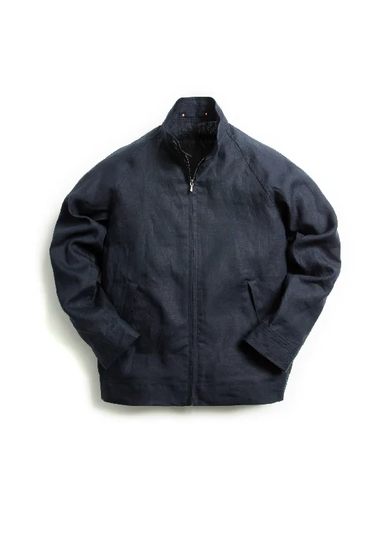 The Permanent Style Linen Harrington - Navy