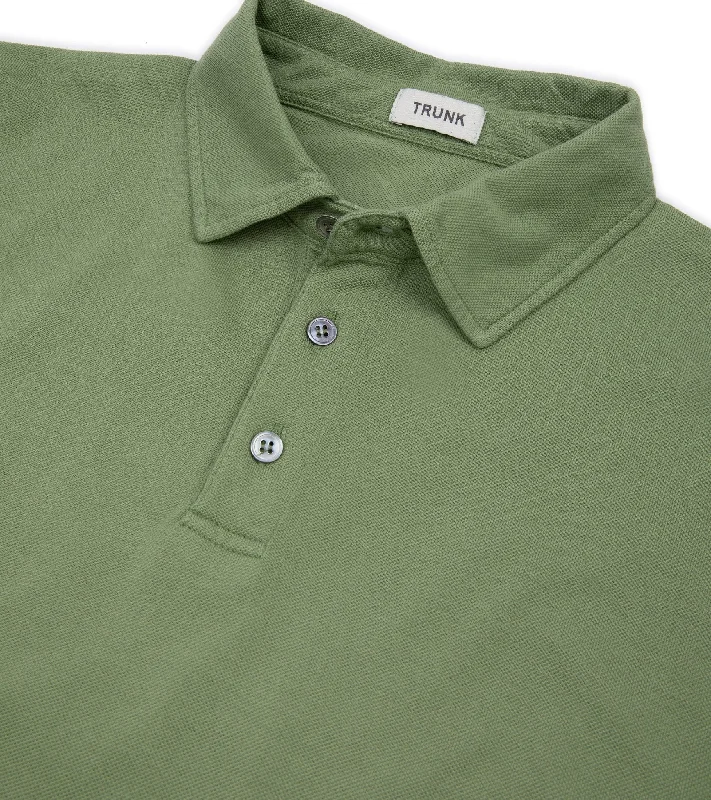 Trunk Moxon Short Sleeve Polo Shirt: Lawn Green