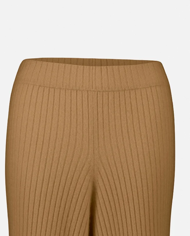 Hose aus Cashmere in Beige