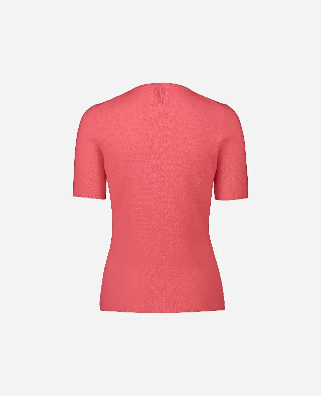 Rundhals Pullover aus Cashmere in Rose