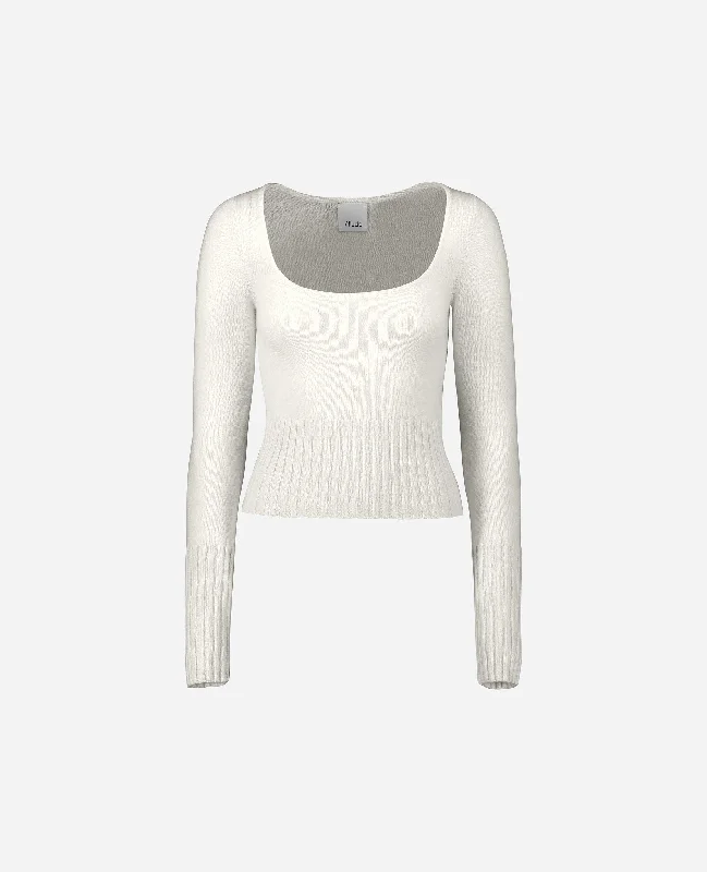 Pullover aus Cashmere in Weiß