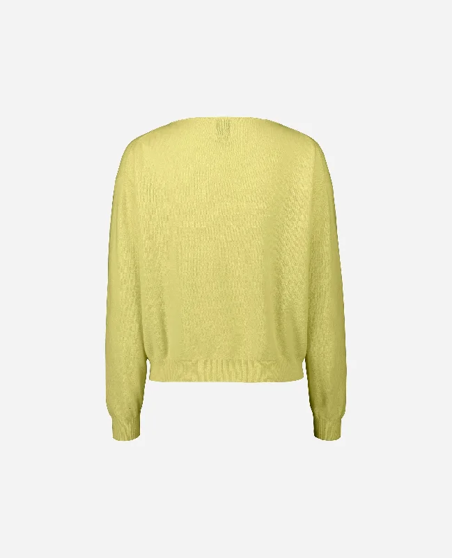 U-Boot Pullover aus Cashmere in Gelb