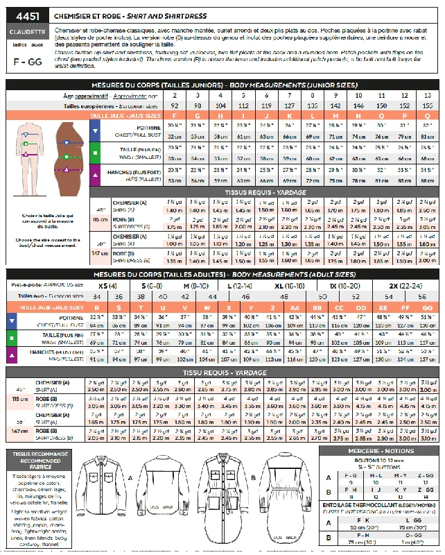 PDF Pattern / F-GG (kids 2 to adults 2X)