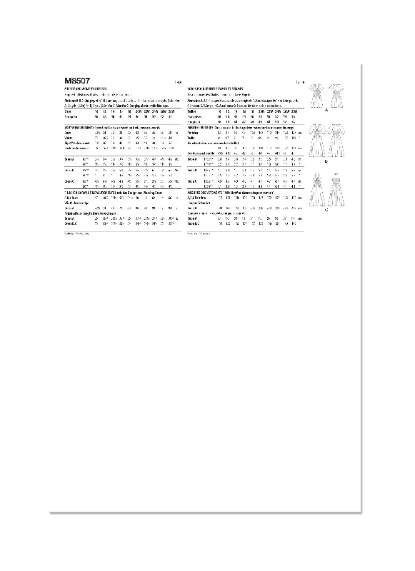 MCCALL'S - M8507 Misses' and Women's Dresses