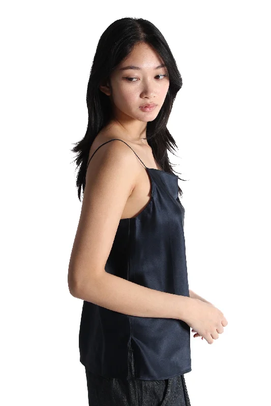 Navy Silk Cami