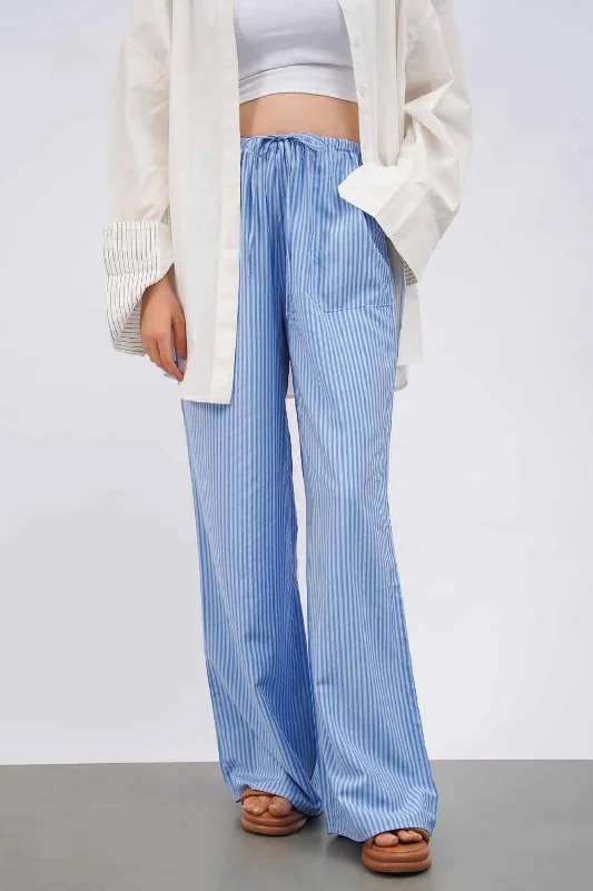 STRIPED EASY PANTS