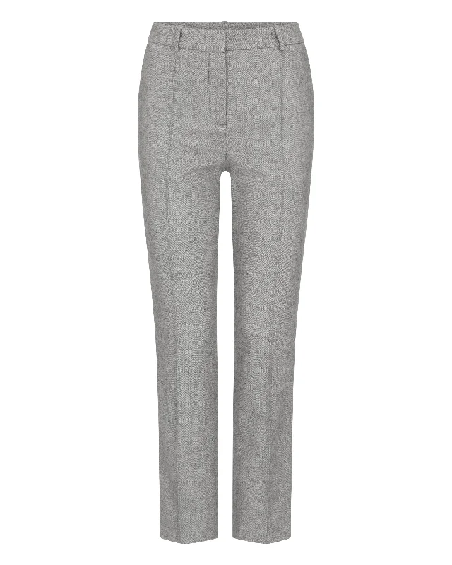 Women's Harper Herringbone Trouser Grey