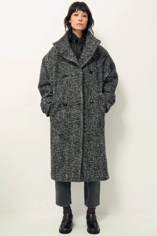 Bleecker Street Coat Whiblack