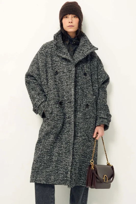 Bleecker Street Coat Whiblack