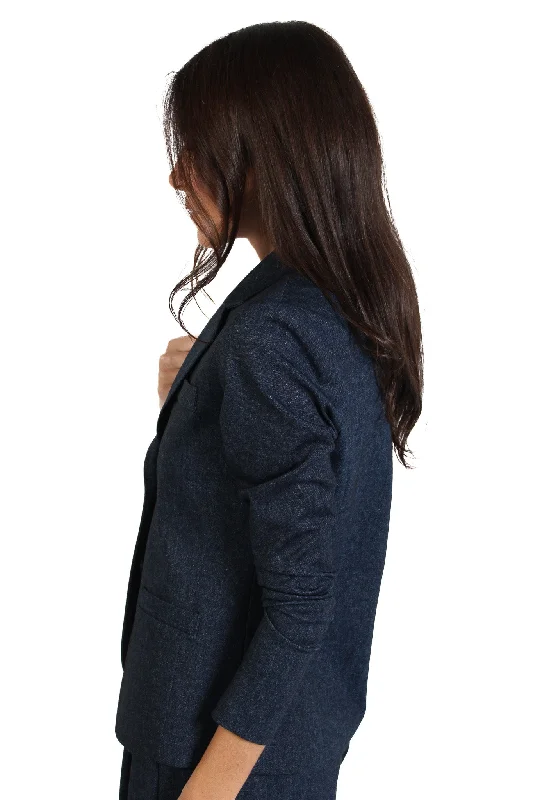 Denim Riri Ponte Fitted Blazer