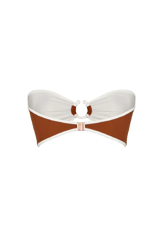 Intense Colorings Bikini Top in Terracota