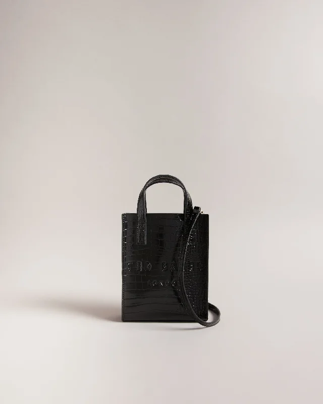 Gatocon Mini Croc Icon Bag Black