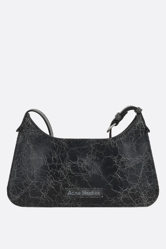 Platt mini cracked leather crossbody bag