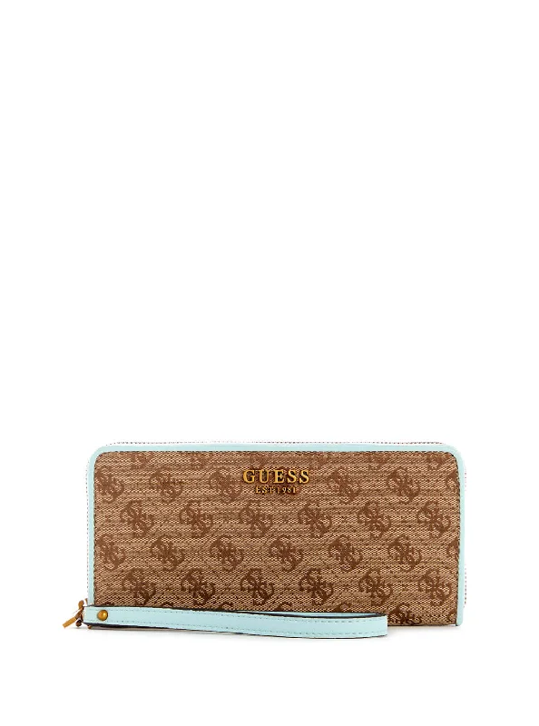 Brown Blue Aviana Large Wallet