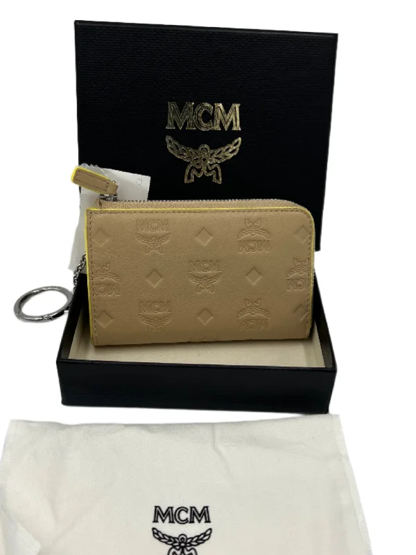 Like New! MCM Klara Leather Zip Wallet w/ Key Ring